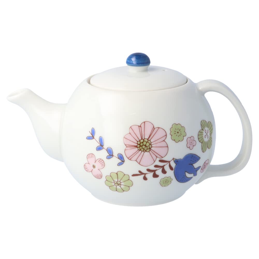 Amazon | 九谷焼 ハレクタニ 花と鳥 ポット/和食器 ポット 急須